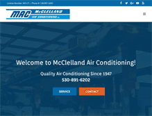 Tablet Screenshot of mcclellandair.com